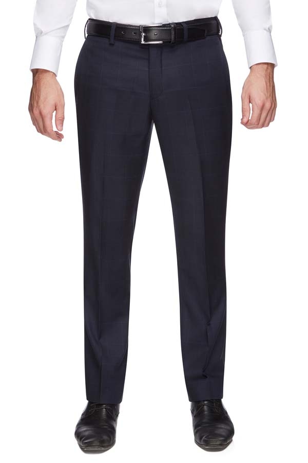 Trousers Navy Check Mens – Lendlease Commercial