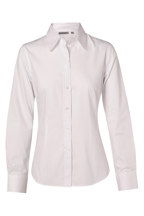 Ladies Cotton/Poly Longsleeve Shirt